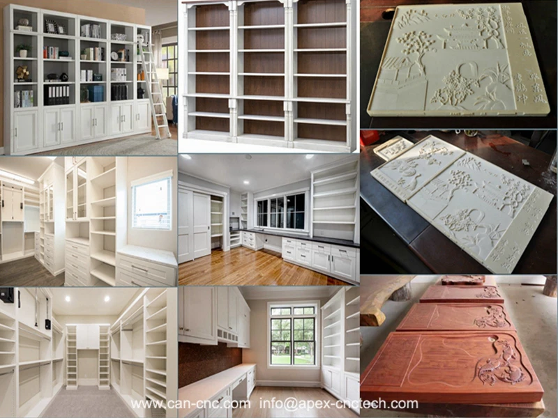 CNC router cutting board for woodworking application samples